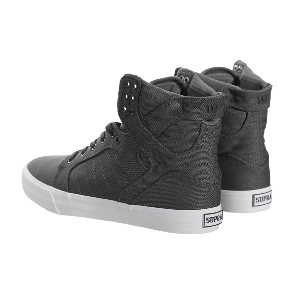 Baskets Montantes Supra SkyTop Grise Charcoal/White Homme | VBV-25925219